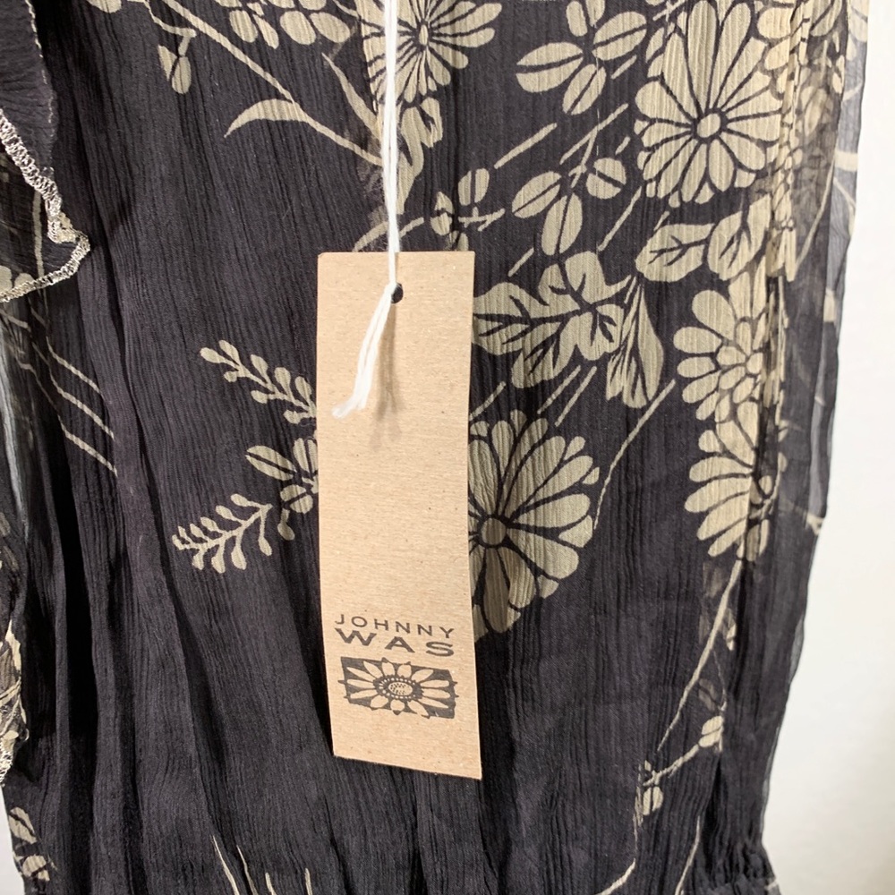 Johnny Was Yellowfield 8 French Retro Dress S NWT - Picture 7 of 8